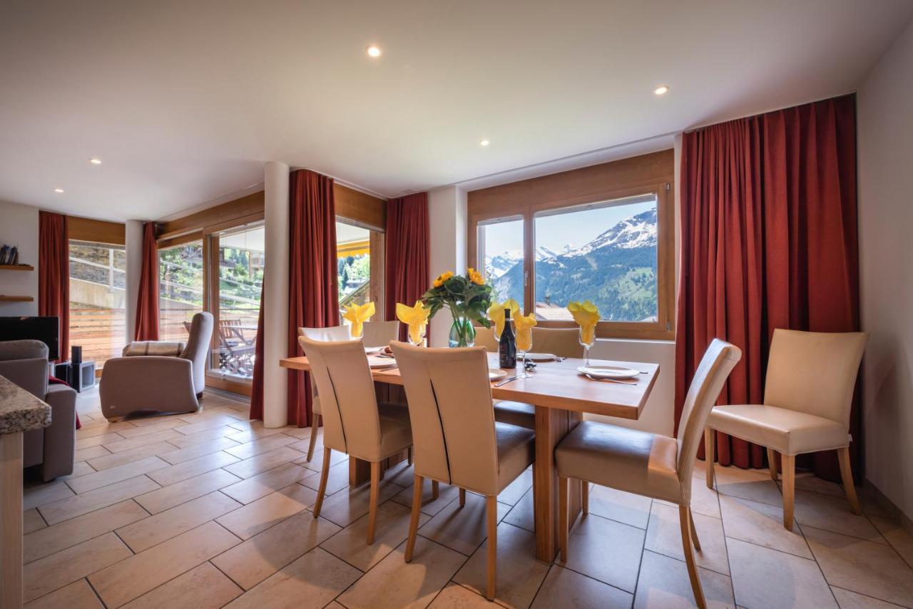 Chalet Am Acher 3 Lägenhet Wengen Exteriör bild