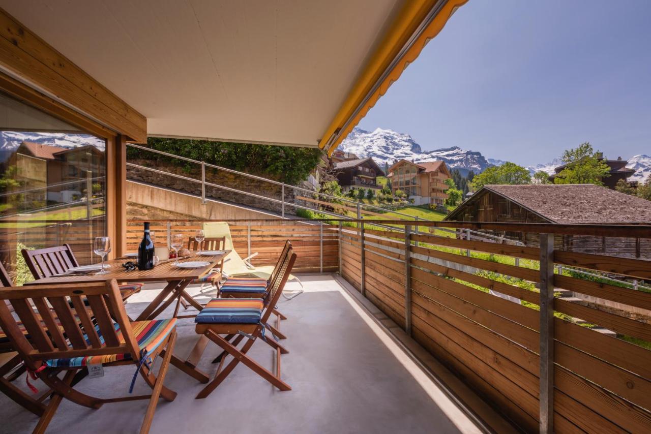 Chalet Am Acher 3 Lägenhet Wengen Exteriör bild