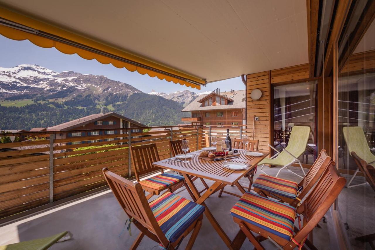 Chalet Am Acher 3 Lägenhet Wengen Exteriör bild