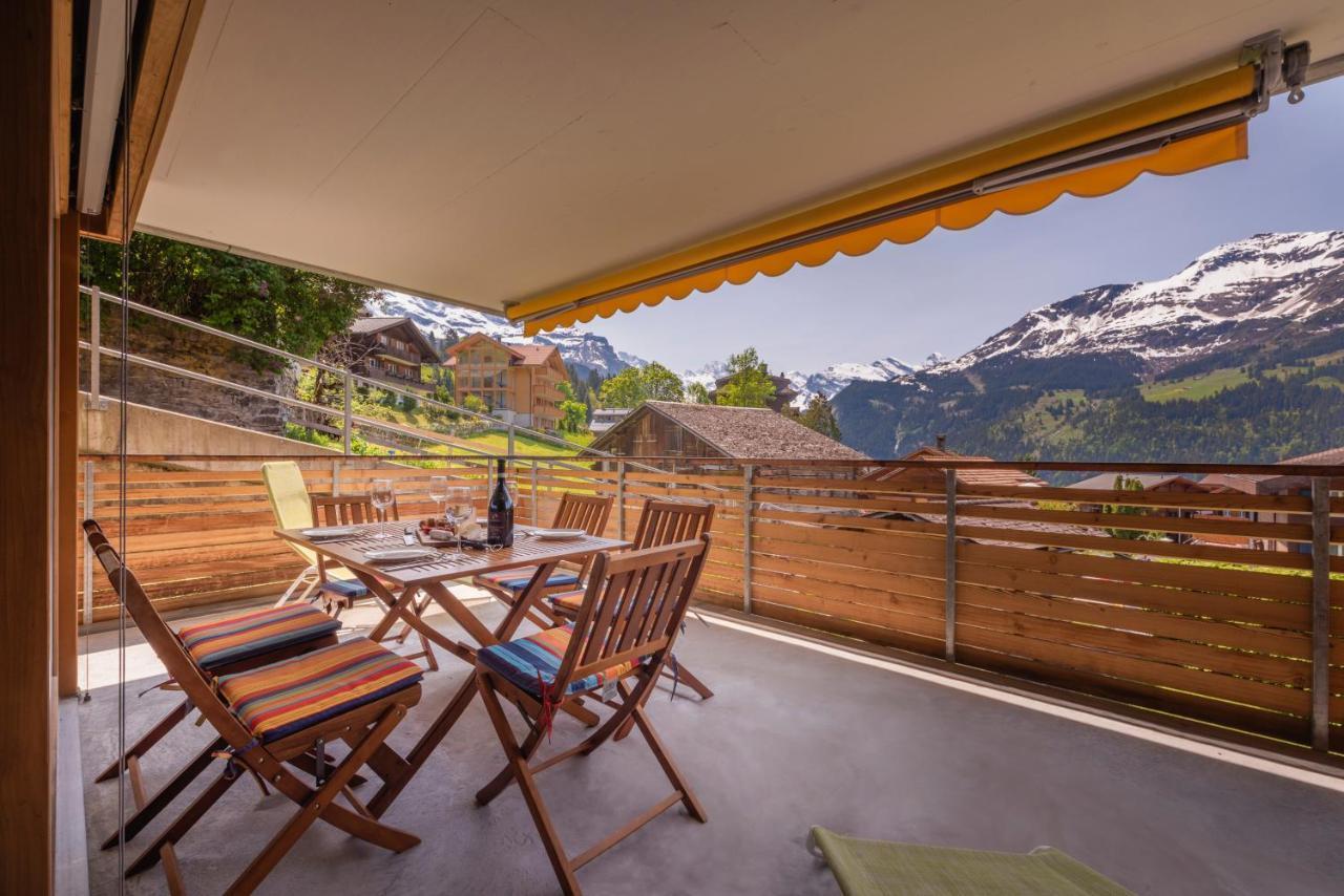 Chalet Am Acher 3 Lägenhet Wengen Exteriör bild