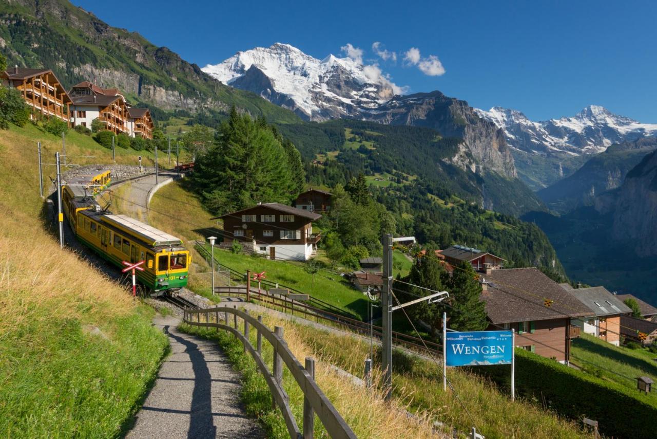 Chalet Am Acher 3 Lägenhet Wengen Exteriör bild